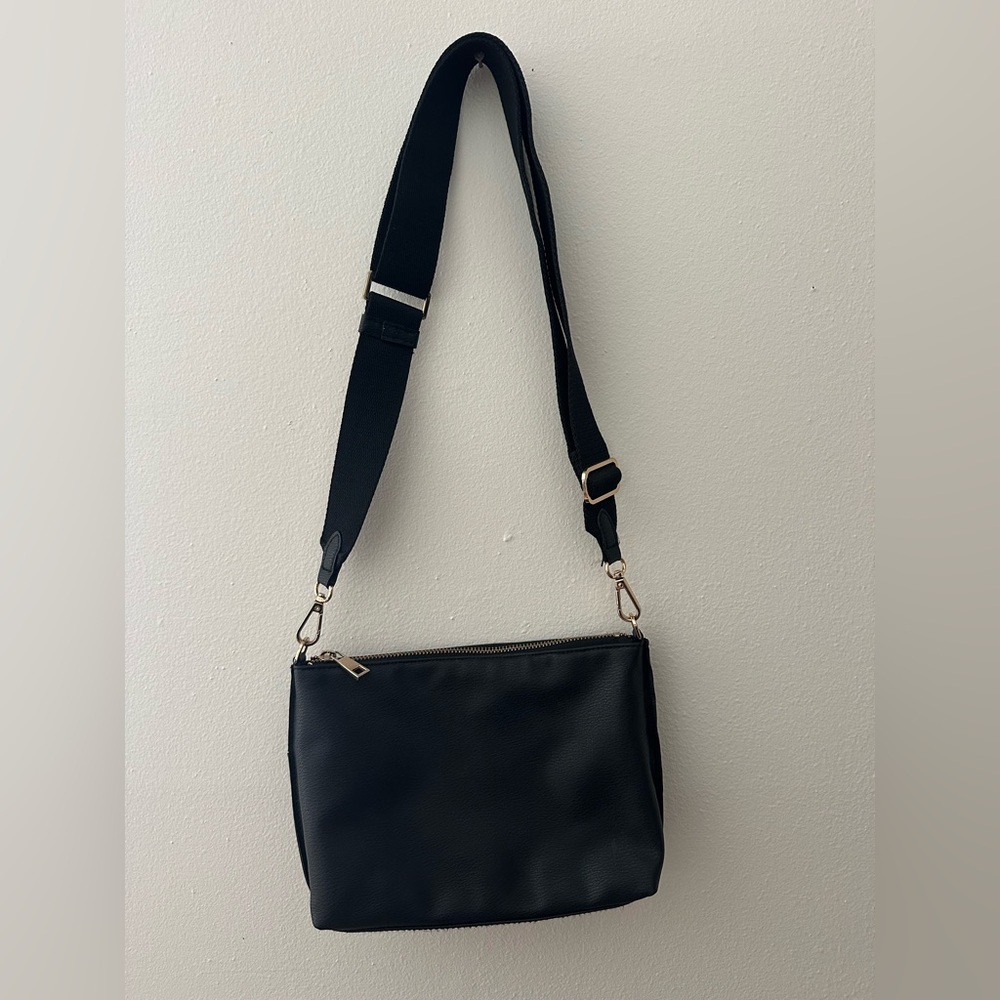 a new day Black Crossbody Bag
